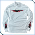 White Flame Mock Turtleneck