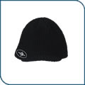 Black Knit Visor Beanie