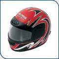 Youth Red/Black Helmet