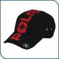 Black/Red Polaris Frayed Cap