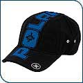 Black/Blue Polaris Frayed Cap
