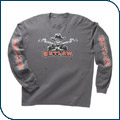 Charcoal Outlaw Bullet Long-Sleeve T-Shirt