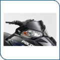 8” Black IQ Fusion Race Windshield