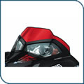 8” Red IQ Fusion Race Windshield